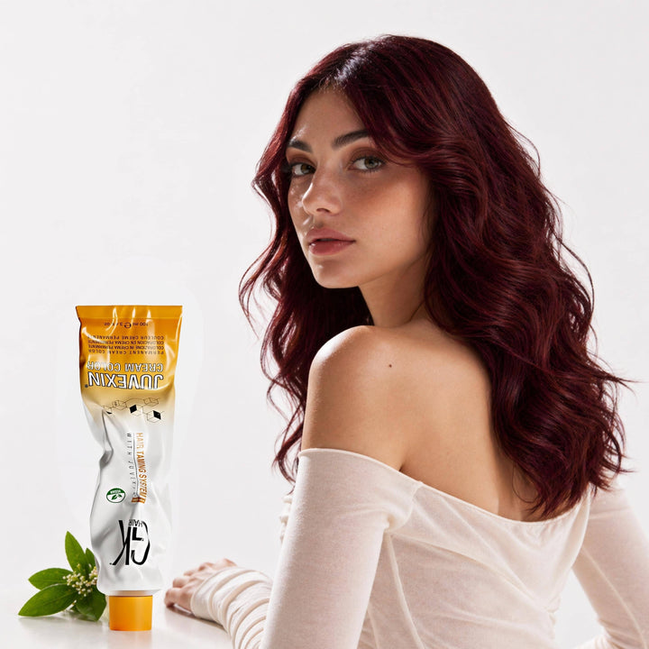 GKhair Cream Color Intense Dark Red Blonde - 6.66