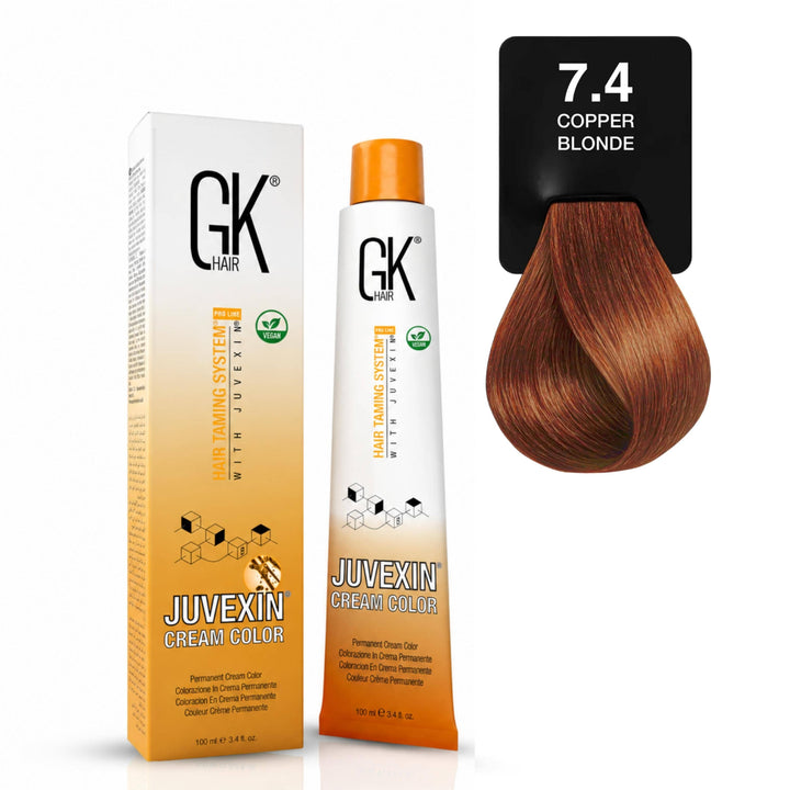 GKhair Cream Color Copper Blonde - 7.4