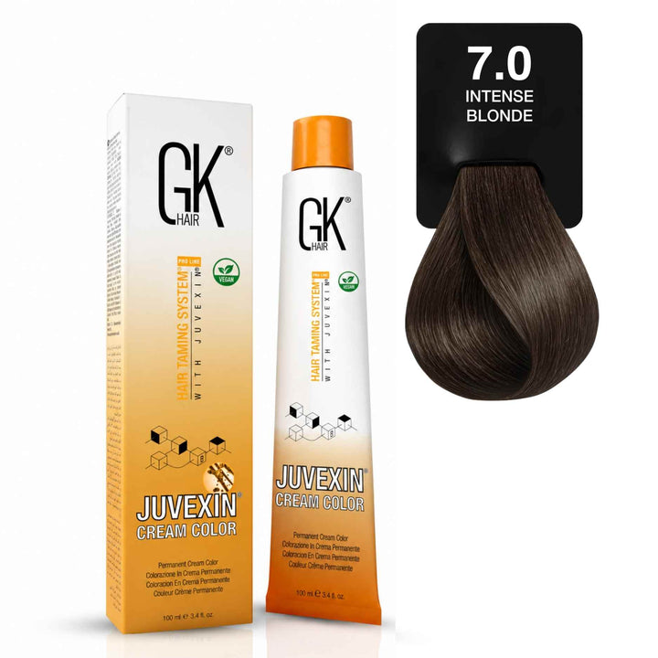 GKhair Cream Color Intense Blonde - 7.0